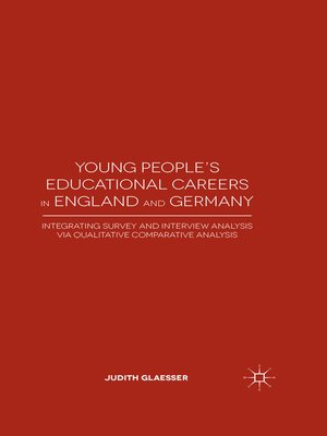 cover image of Young People's Educational Careers in England and Germany
